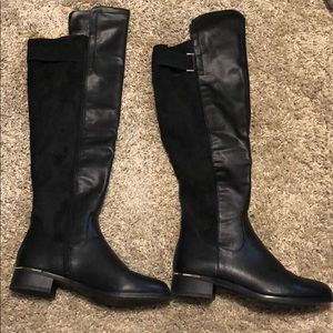 Knee high leather boots